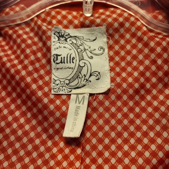 Stylish Women's Tulle Pea Coat - Picture 8 of 9